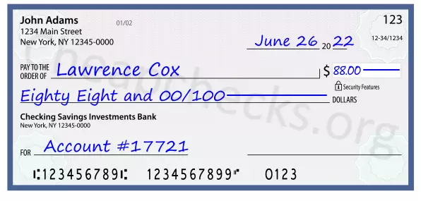 memo line written on a check