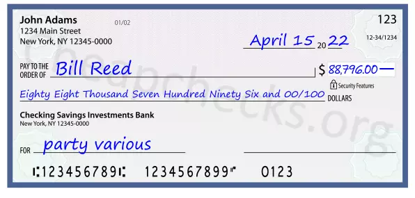 memo line written on a check