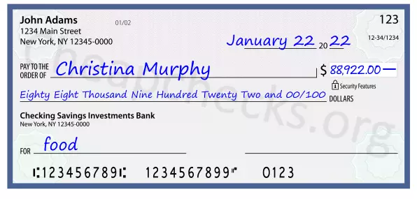 memo line written on a check