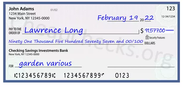 memo line written on a check