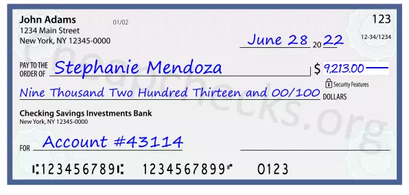 memo line written on a check