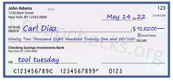 memo line written on a check