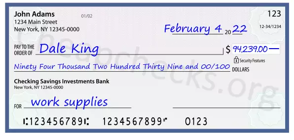 memo line written on a check