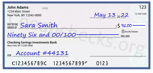 memo line written on a check