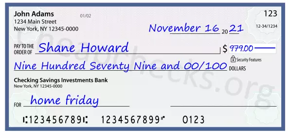 memo line written on a check