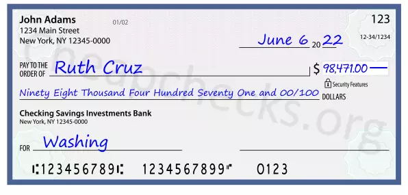 memo line written on a check