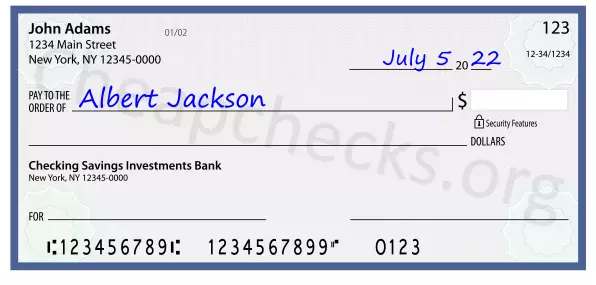 payee line written on check