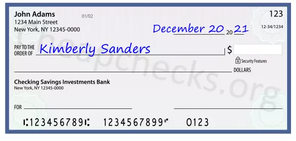 payee line written on check