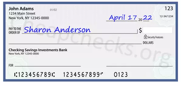 payee line written on check