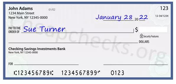 payee line written on check