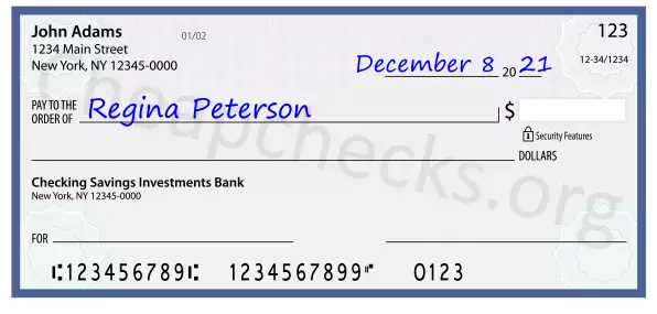 payee line written on check