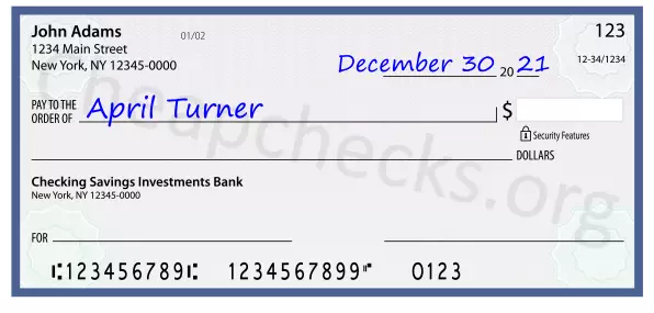 payee line written on check