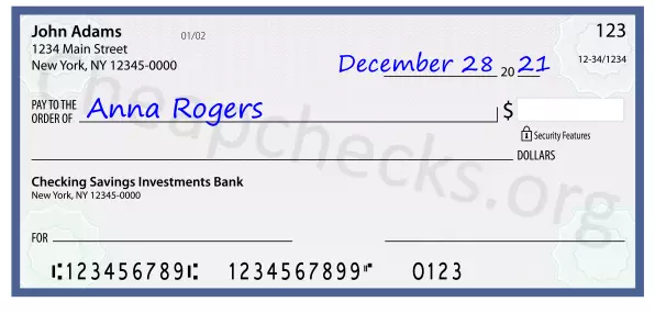 payee line written on check