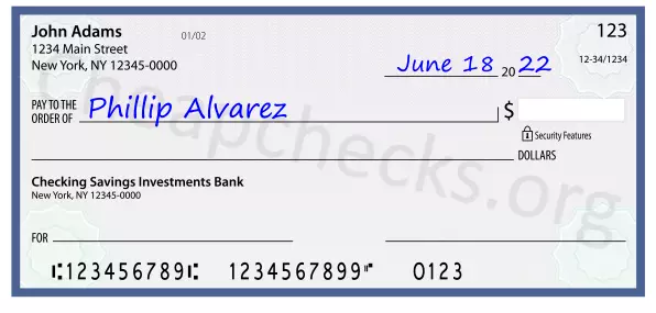 payee line written on check