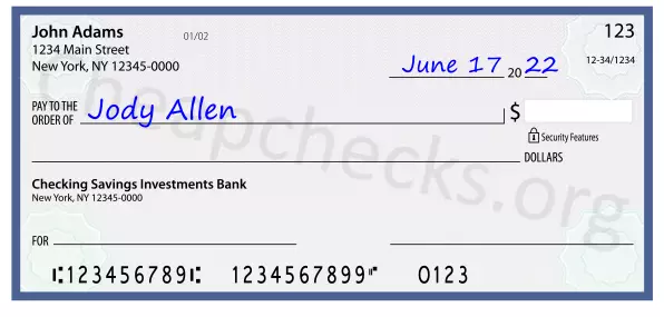 payee line written on check