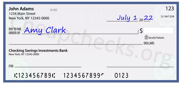 payee line written on check