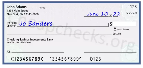 payee line written on check