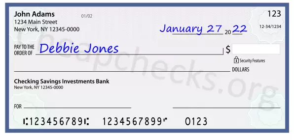 payee line written on check