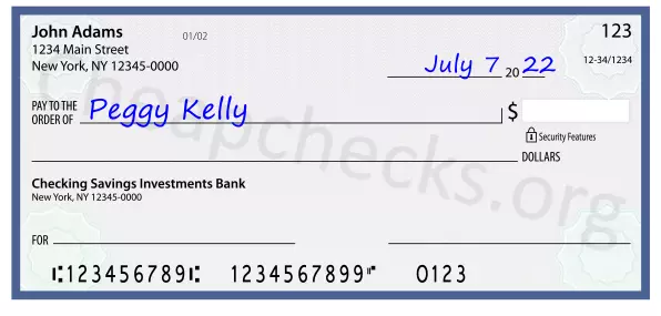 payee line written on check