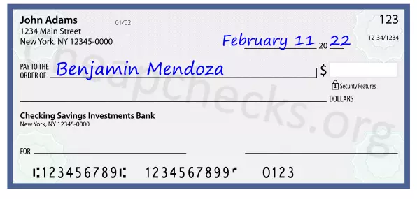 payee line written on check