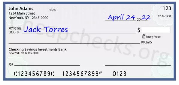 payee line written on check