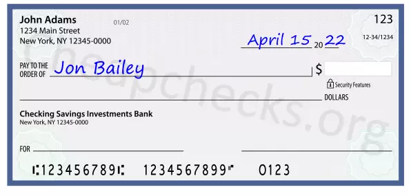 payee line written on check