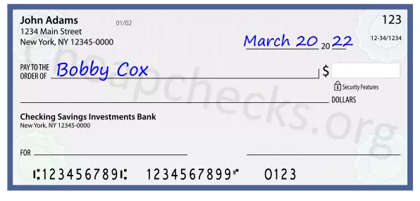 payee line written on check