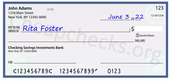 payee line written on check