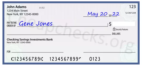 payee line written on check