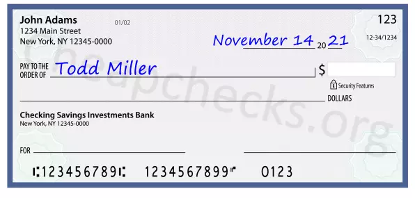 payee line written on check