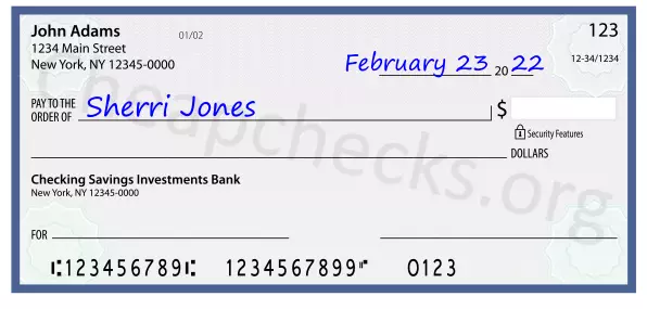 payee line written on check