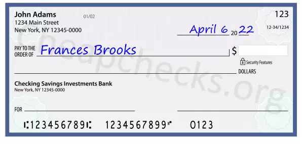 payee line written on check