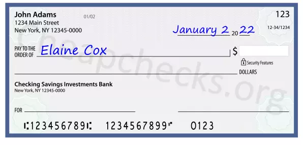 payee line written on check