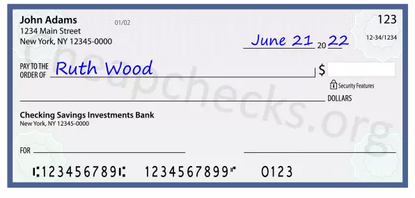 payee line written on check