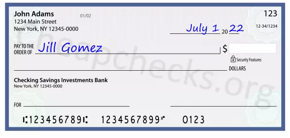 payee line written on check