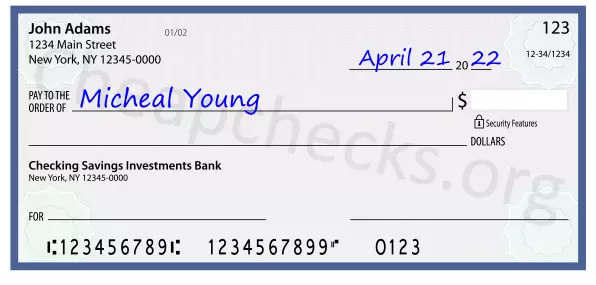 payee line written on check