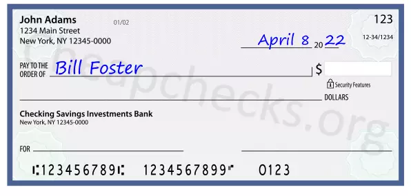 payee line written on check