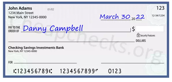 payee line written on check