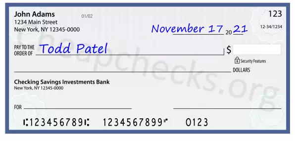 payee line written on check