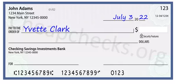 payee line written on check