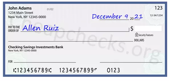 payee line written on check