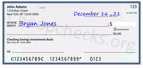 payee line written on check