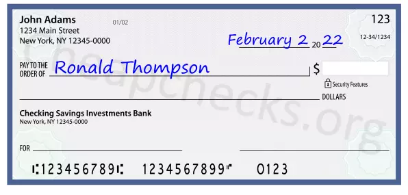 payee line written on check