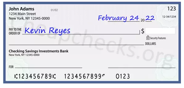 payee line written on check