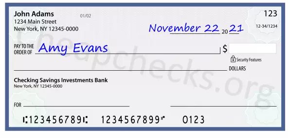 payee line written on check