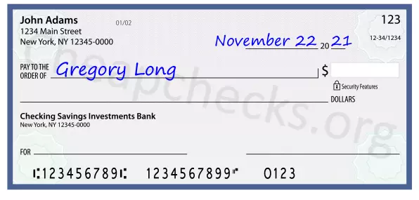 payee line written on check