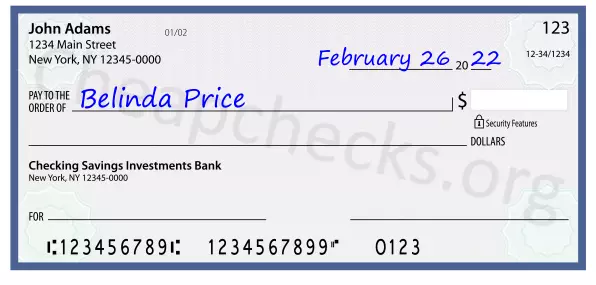 payee line written on check