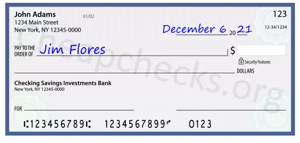 payee line written on check