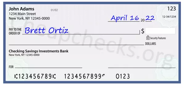 payee line written on check