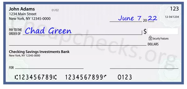 payee line written on check